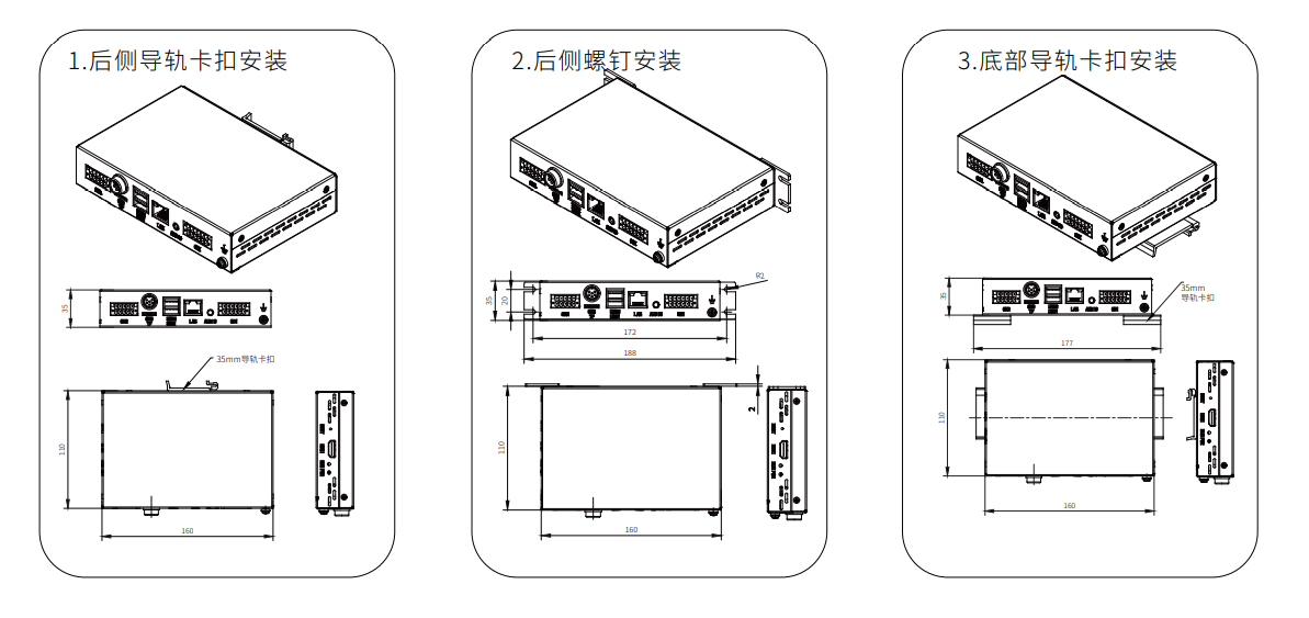 NIMC2000N-B运动控制器安装方式1